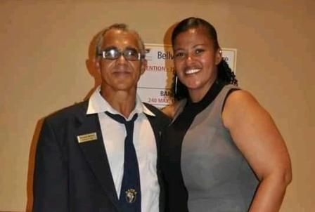 Lolene Lawrence, First Ever Female Chairperson of the WPNBBU with her predecessor Hoosain Bester 