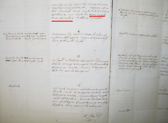 Court record of the My Right to Speak case