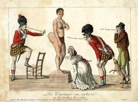 A nineteeth century image of Saartjie Baartman 