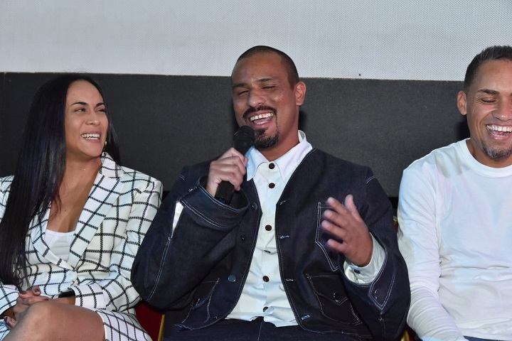 FLTR Nadine Adams, Earl Hendricks & Darryl Bock enjoying a humourous moment during the Lost Hope Q&A session - Image Supplied