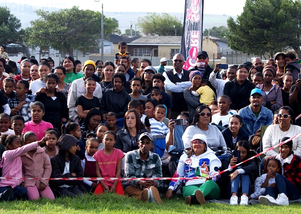 A small section of the 2000 strong crowd enjoying the CTFDA Freestyle Dance Revolution Youth Day Event in Macassar